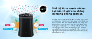 Chức năng HAZE trên máy lọc không khí Sharp có tác dụng gì ?