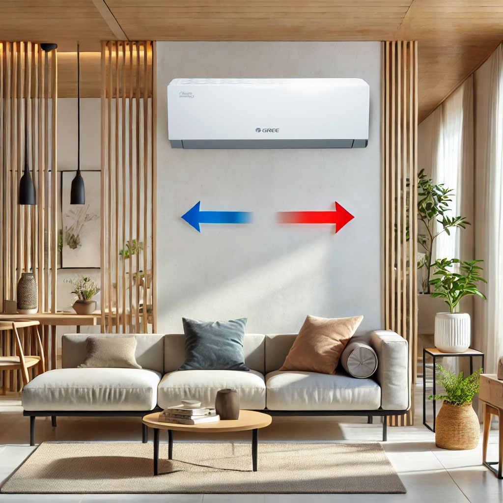 điều hòa Gree CLIVIA9HI phòng ngủ sang trọng