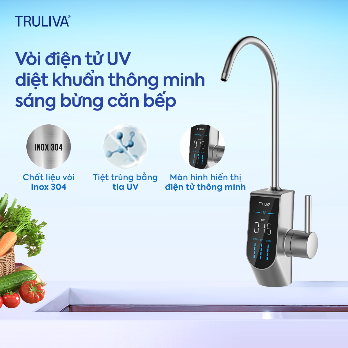 máy lọc nước gia đình Truliva UR5840 công nghệ RO