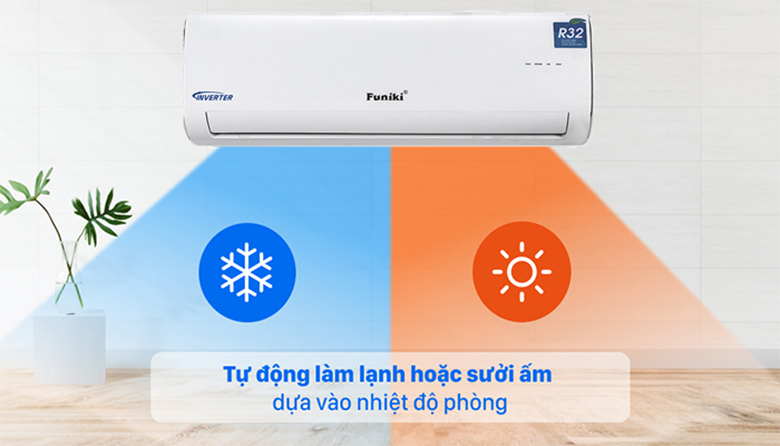 Điều hòa Funiki HIH09TMU làm lạnh và sưởi ấm